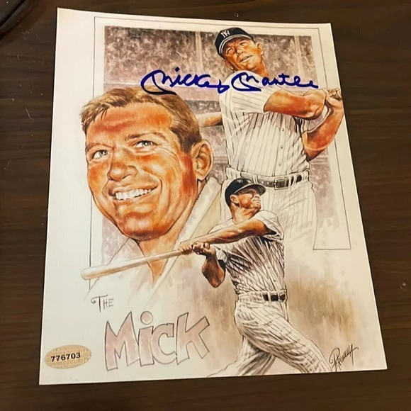 New York Yankees Mickey mantle signed 8x10 photo… - Picture 1 of 2